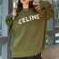 셀린느 CELINE 2021 SS 캐릭터 로고 그린 여성 상의 커스텀급