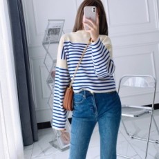 셀린느 CELINE 2021 SS 스트라이프 니트 여성 상의 커스텀급