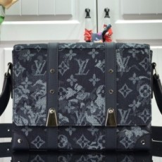 루이비통 LOUIS VUITTON 2021 SS 데님 트렁크 메신저백 M57282 커스텀