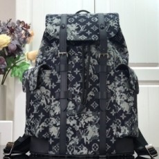 루이비통 LOUIS VUITTON 2021 SS 데님 크리스토퍼 백팩 M57280 커스텀