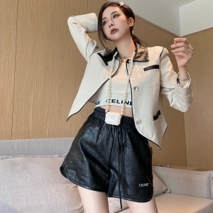 미우미우 MIUMIU 2021 SS 포켓 라인 여성 양가죽 점퍼 커스텀