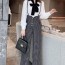 샤넬 CHANEL 2021 SS 끈리본 셔츠 상의 체크 하의 여성 세트 커스텀