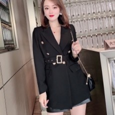 발망 BAIMAIN 2021 SS 벨트장식 포켓 여성 자켓 커스텀