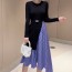 구찌 GUCCI 2021 SS 스트라이프 투톤 니트 여성 원피스 커스텀