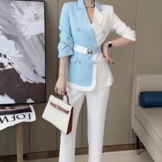짐머만 ZIMMERMANN 2021 SS 투톤 벨트장식 자켓 바지 여성 세트 커스텀