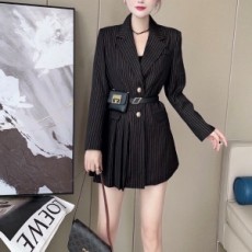 셀린느 CELINE 2021 SS 스트라이프 벨트 여성 원피스 커스텀