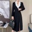 디올 DIOR 2021 SS 투톤 카라 벨트 여성 원피스 커스텀