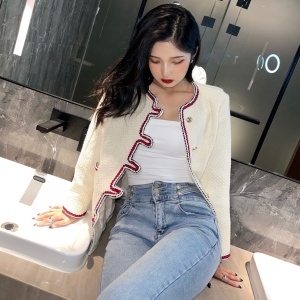 샤넬 CHANEL 2021 SS 삼선 라인 포켓 여성 자켓 커스텀