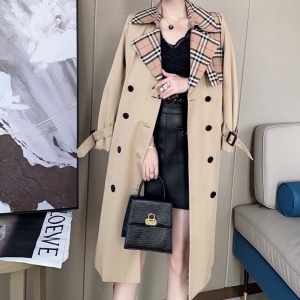 버버리 BURBERRY 2021 SS 체크 투톤 벨트 여성 트렌치코트 커스텀