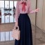 디올 DIOR 2021 SS 캐릭터 리본 블라우스 치마 여성 세트 커스텀