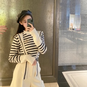 디올 DIOR 2021 SS 스트라이프 니트 여성 상의 커스텀