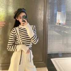 디올 DIOR 2021 SS 스트라이프 니트 여성 상의 커스텀