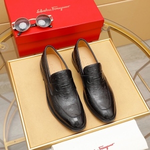 페레가모 FERRAGAMO 2021 SS 각인로고 블랙 남성 구두 커스텀