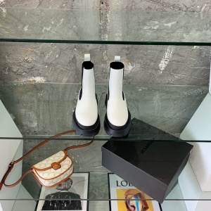 질샌더 JILSANDER 2021 SS 투톤 레더 화이트 여성 부츠 커스텀