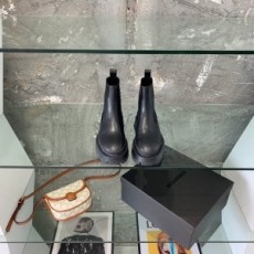 질샌더 JILSANDER 2021 SS 투톤 레더 블랙 여성 부츠 커스텀
