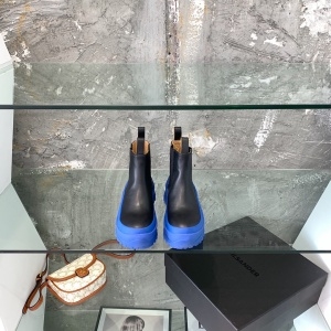 질샌더 JILSANDER 2021 SS 투톤 레더 블루 여성 부츠 커스텀