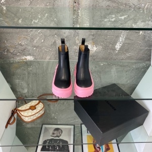 질샌더 JILSANDER 2021 SS 투톤 레더 핑크 여성 부츠 커스텀
