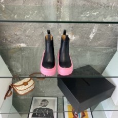 질샌더 JILSANDER 2021 SS 투톤 레더 핑크 여성 부츠 커스텀
