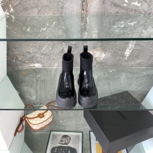 질샌더 JILSANDER 2021 SS 투톤 에나멜 블랙 여성 부츠 커스텀