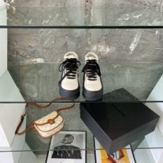 질샌더 JILSANDER 2021 SS 투톤 레더 화이트 하이탑 여성 슈즈 커스텀