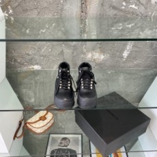질샌더 JILSANDER 2021 SS 투톤 레더 블랙 하이탑 여성 슈즈 커스텀
