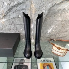 질샌더 JILSANDER 2021 SS 레더 스티치 블랙 여성 롱부츠 커스텀