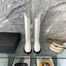 질샌더 JILSANDER 2021 SS 레더 스티치 화이트 여성 롱부츠 커스텀