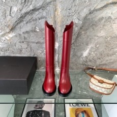 질샌더 JILSANDER 2021 SS 레더 스티치 레드 여성 롱부츠 커스텀