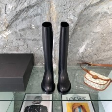 질샌더 JILSANDER 2021 SS 레더 투톤 블랙 여성 롱부츠 커스텀