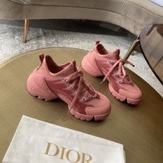 디올 DIOR 2021 SS 투톤 스티치 핑크 여성 슈즈 커스텀