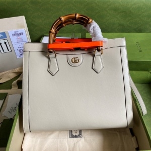 구찌 GUCCI 2021 SS 다이애나 미듐 화이트 토트백 655658 커스텀