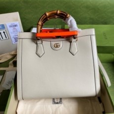 구찌 GUCCI 2021 SS 다이애나 미듐 화이트 토트백 655658 커스텀