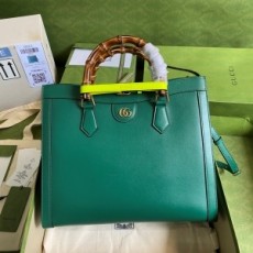 구찌 GUCCI 2021 SS 다이애나 미듐 그린 토트백 655658 커스텀