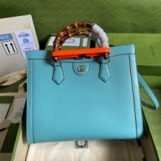 구찌 GUCCI 2021 SS 다이애나 미듐 민트 토트백 655658 커스텀