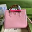 구찌 GUCCI 2021 SS 다이애나 미듐 핑크 토트백 655658 커스텀