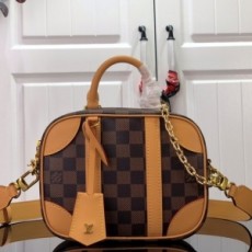 루이비통 LOUIS VUITTON 2021 SS 다미에 에벤 발레젯 수플 카멜 토트백 N50063 커스텀