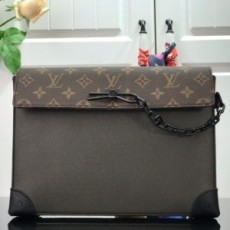 루이비통 LOUIS VUITTON 2021 SS 포쉐트 보야주 스티머 딥그린 클러치백 M30583 커스텀