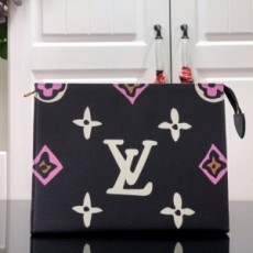 루이비통 LOUIS VUITTON 2021 SS 모노그램 토일레트리 블랙 파우치백 M80752 커스텀