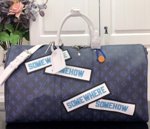 루이비통 LOUIS VUITTON 2021 SS 모노그램 패치 키폴 여행가방 M58979 커스텀