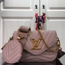 루이비통 LOUIS VUITTON 2021 SS 뉴 웨이브 멀티 스노우 연핑크 숄더백 M56466 커스텀