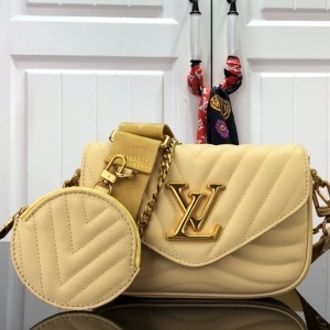 루이비통 LOUIS VUITTON 2021 SS 뉴 웨이브 멀티 스노우 옐로우 숄더백 M56466 커스텀