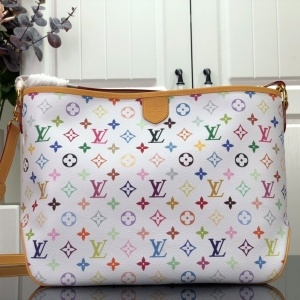 루이비통 LOUIS VUITTON 2021 SS 모노그램 멀티 화이트 딜라이트풀 쇼퍼백 M40352 커스텀