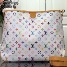 루이비통 LOUIS VUITTON 2021 SS 모노그램 멀티 화이트 딜라이트풀 라지 쇼퍼백 M40353 커스텀