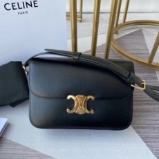 셀린느 CELINE 2021 SS 트리오페 카프스킨 블랙 숄더백 커스텀