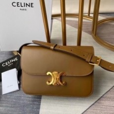 셀린느 CELINE 2021 SS 트리오페 카프스킨 브라운 숄더백 커스텀