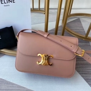 셀린느 CELINE 2021 SS 트리오페 카프스킨 핑크 숄더백 커스텀
