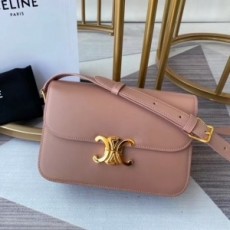 셀린느 CELINE 2021 SS 트리오페 카프스킨 핑크 숄더백 커스텀