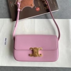 셀린느 CELINE 2021 SS 트리오페 카프스킨 미니 핑크보라 숄더백 194142 커스텀