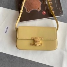 셀린느 CELINE 2021 SS 트리오페 카프스킨 미니 옐로우 숄더백 194142 커스텀