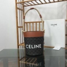 셀린느 CELINE 2021 SS 캔버스 브라운 버킷백 196272 커스텀